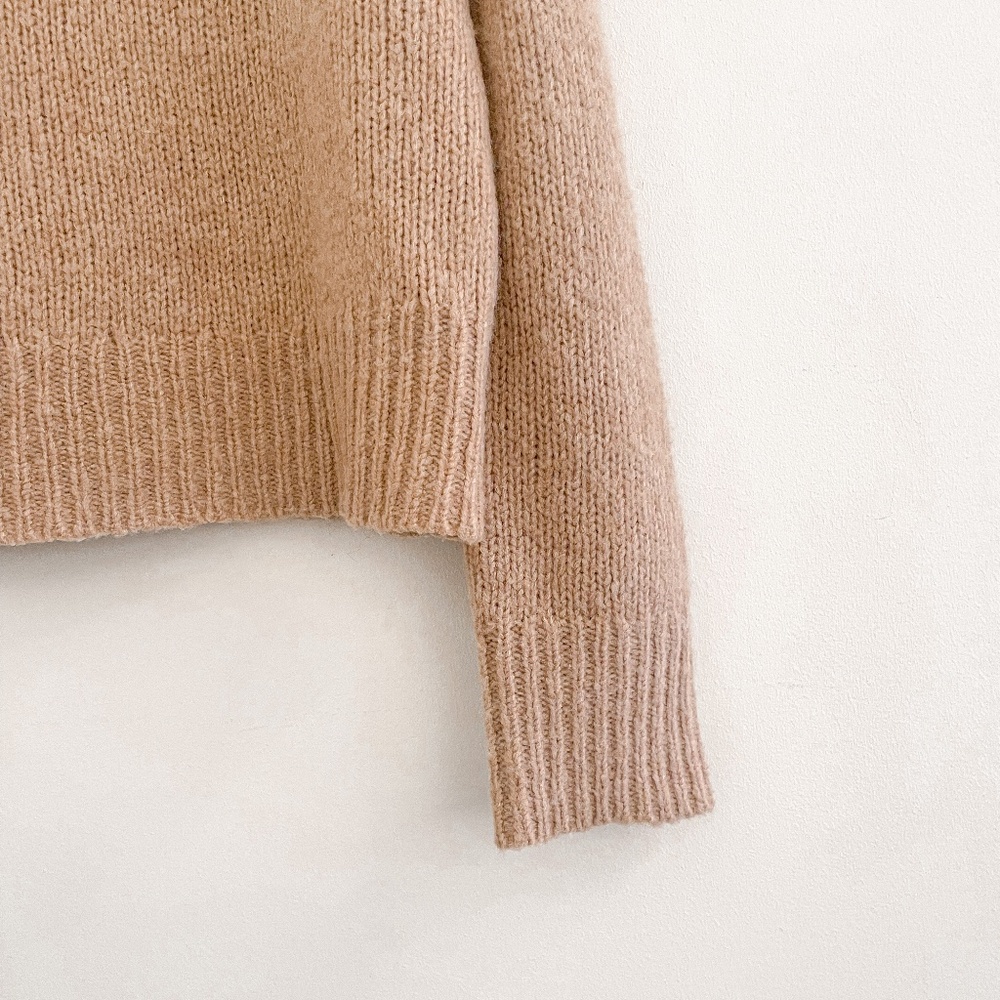 Jenni Kayne Atlas Wool Cashmere Sweater Camel XS - Picture 6 of 9